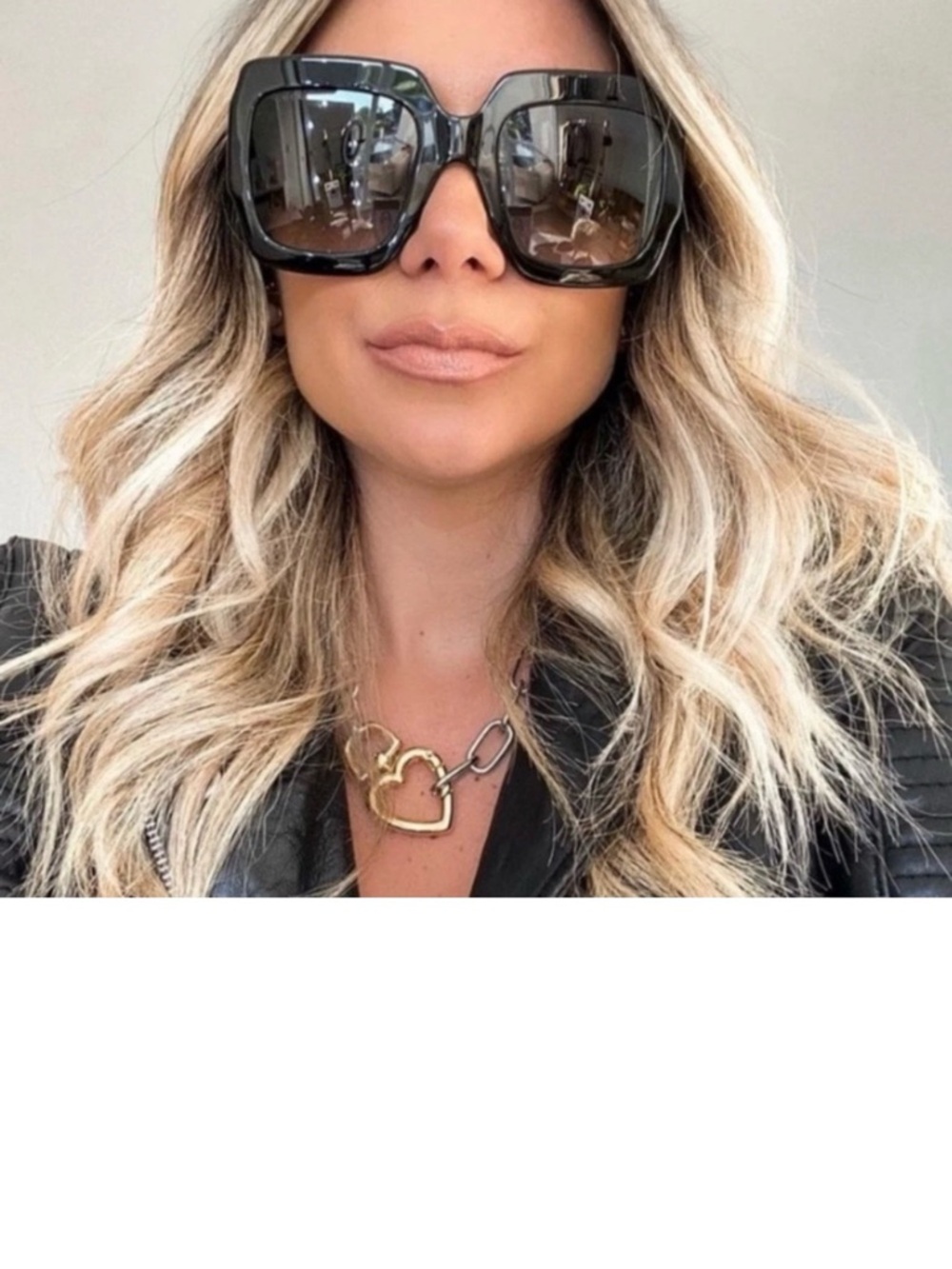 Gucci Oversized Square Sunglasses - Black Gradient Lenses